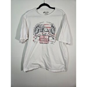 Bass Pro Shops T-Shirt Men's XL White Graphic Tee An American Tradition